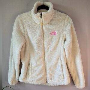 The North Face Osito Fleece Jacket Cream / Pink Logo XS
